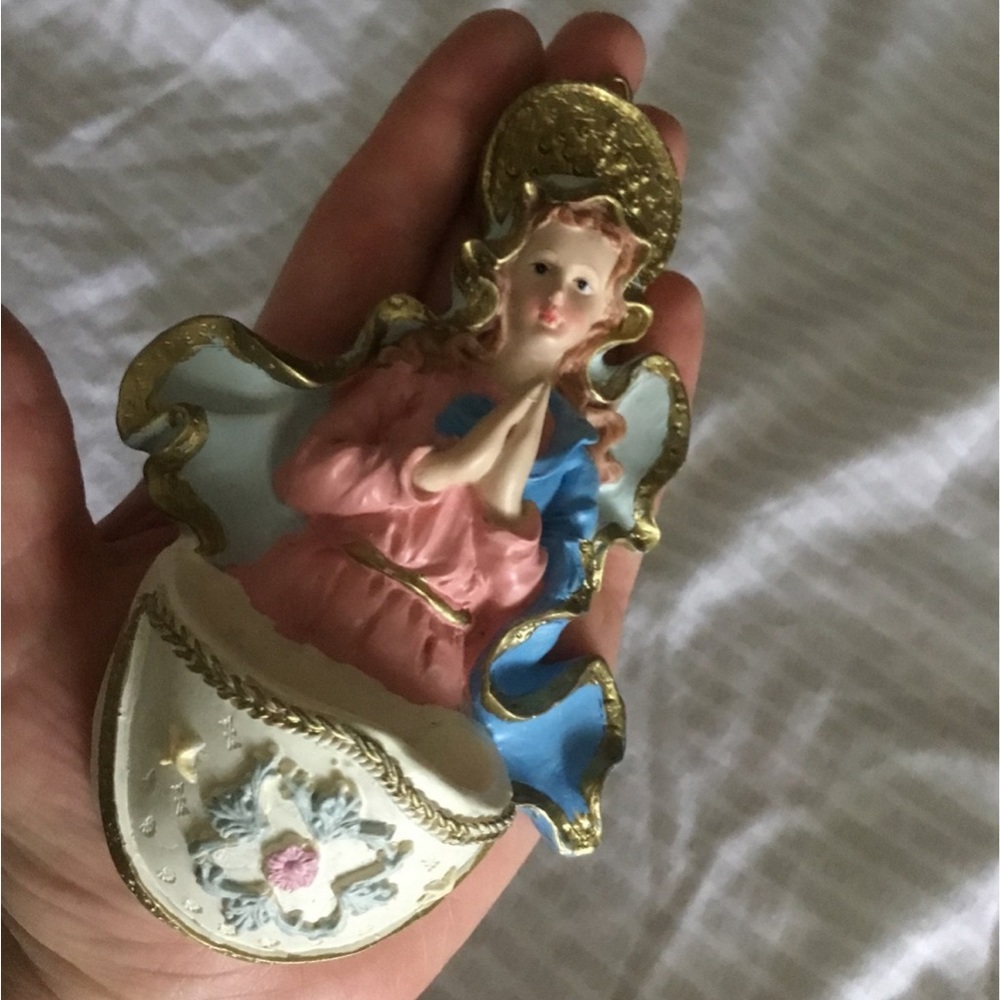 Blessed  Mother Mary Holy Water Font
